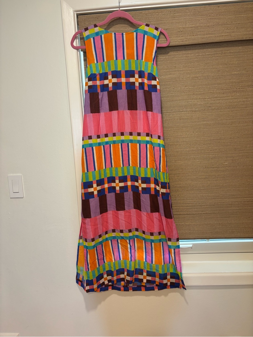 Bright Multicolor Sleeveless Maxi Dress